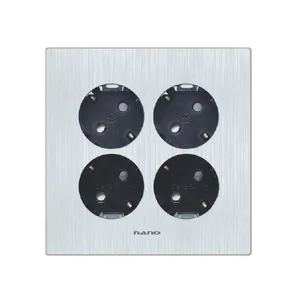 아트2블랙-4구접지콘센트